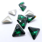 Triangle de 10 mm - Vert émeraude