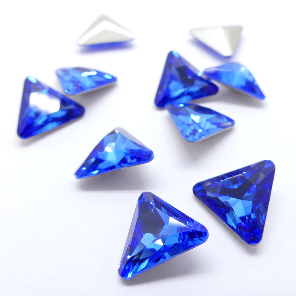 Triangle 10 mm - bleu Sapphire 