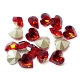 Coeur monté 11 x 10 mm - Améthyste clair (1 pce)