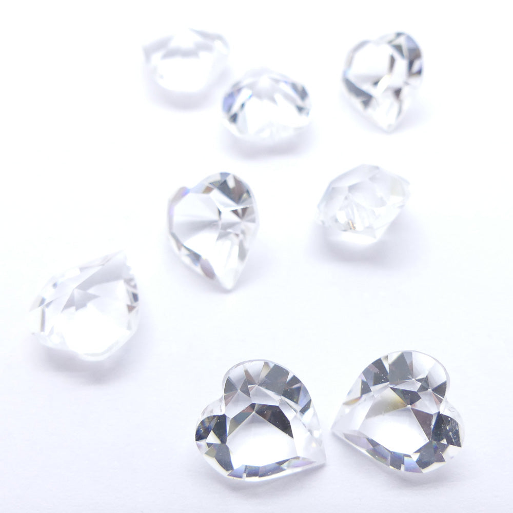 Coeur 11 x 10 mm - Cristal Transparent (1 pce)
