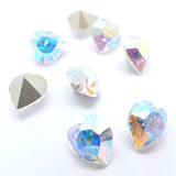 Coeur 11 x 10 mm - Cristal AB (1 pce)