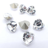 Coeur 11 x 10 mm - Cristal (1 pce)