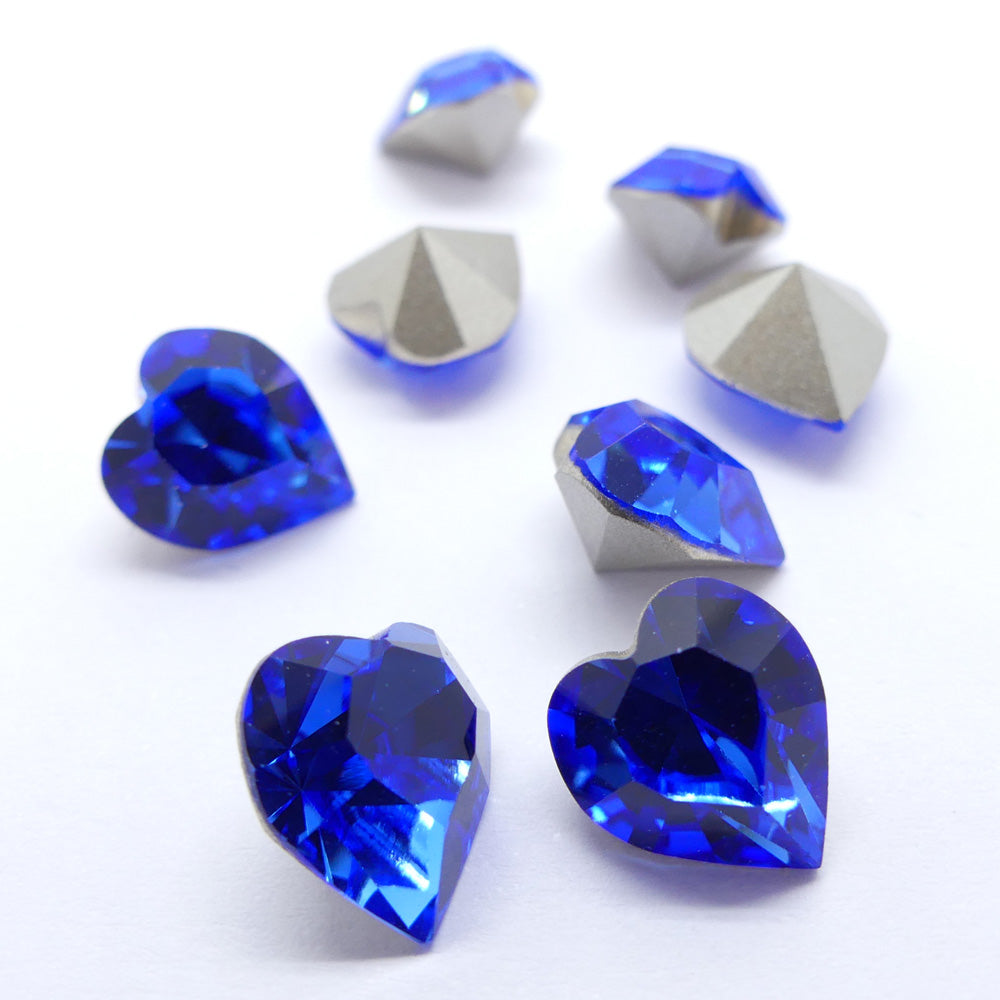 Coeur  11 x 10 mm - Saphir (1 pce)