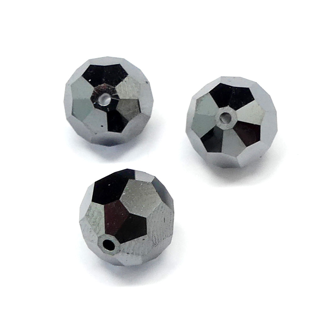 Ronde 10 - Jet Hematite (2 pces)