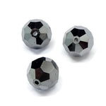 Ronde 10 - Jet Hematite (2 pces)