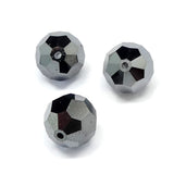 Ronde 10 - Jet Hematite (2 pces)