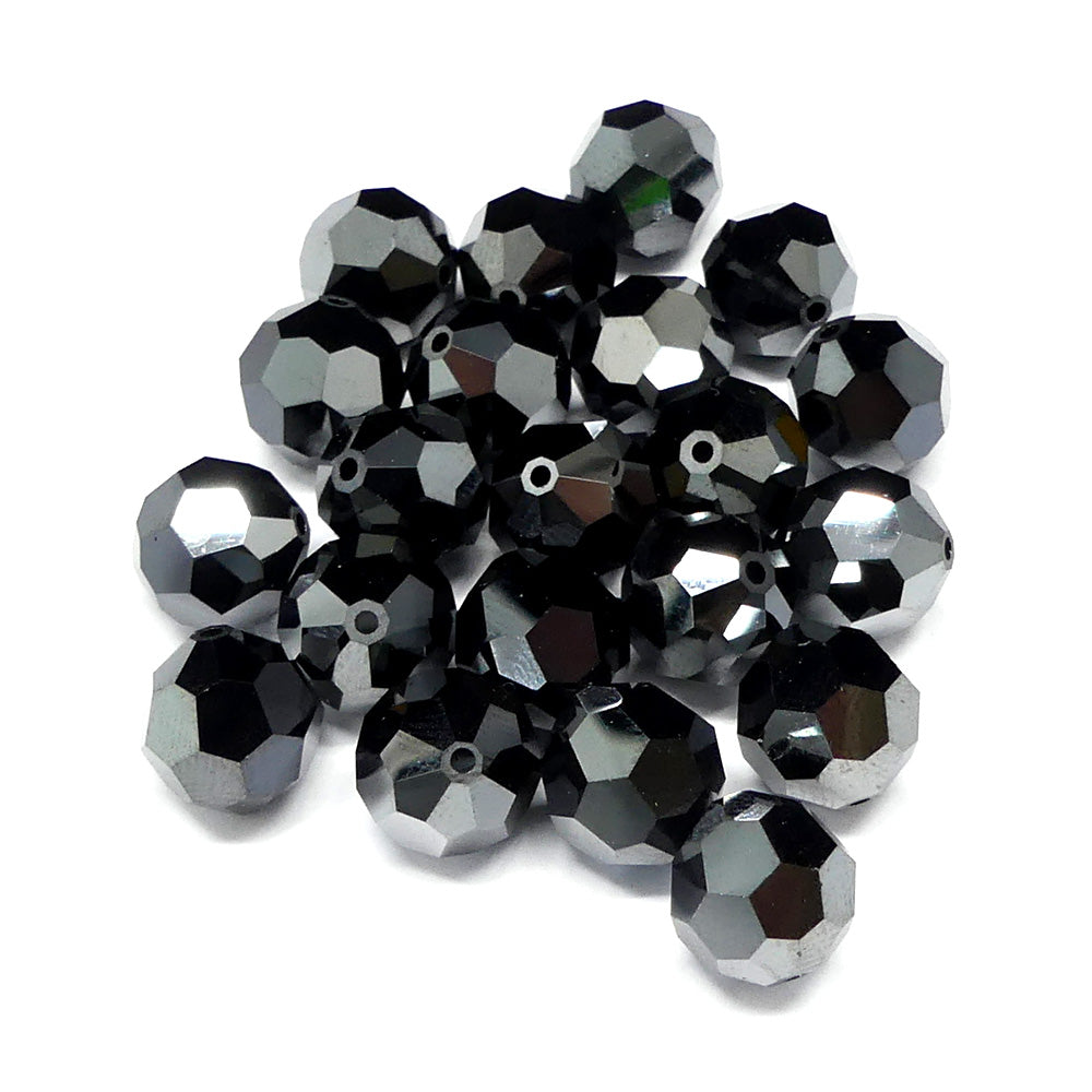 Ronde 10 - Jet Hematite (2 pces)