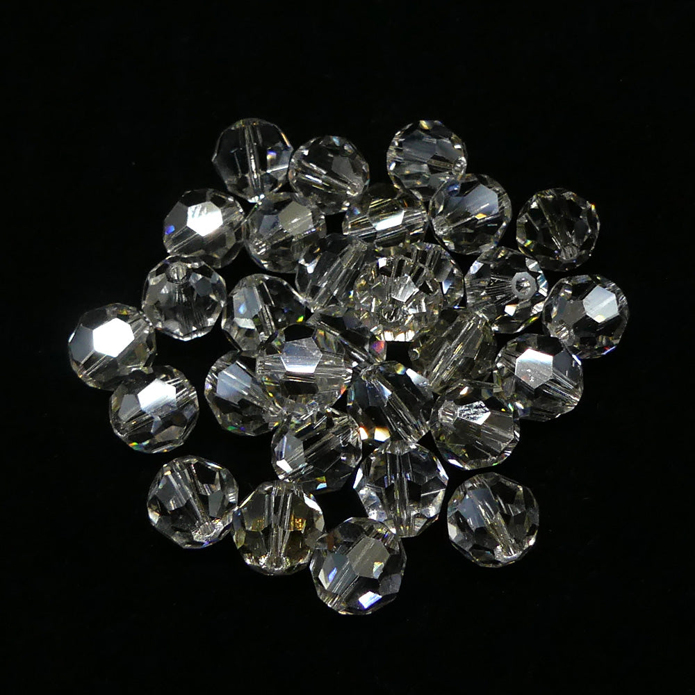 Ronde 8 - cristal teinte argentée (3 pces)