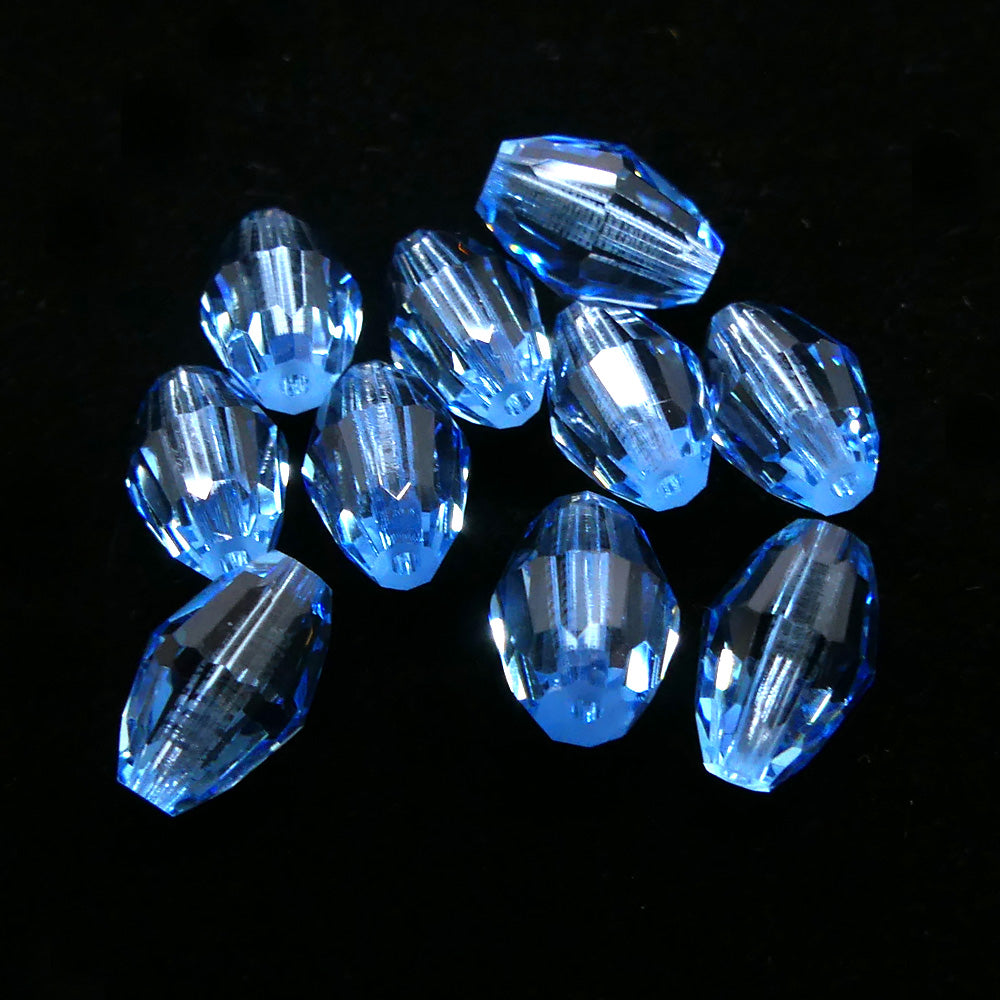 Grain de riz - Aquamarine 5pces)