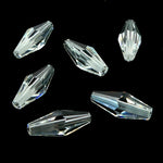 Bicone long - Cristal (3 pces)
