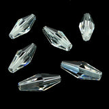 Bicone long - Cristal (3 pces)