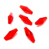 Bicone long - Siam clair (3 pces)