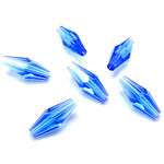 Bicone long - Sapphire (3 pces)