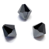Bicone 10 - Jet Hematite (3 pces)