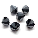 Bicone 10 - Jet Hematite (3 pces)
