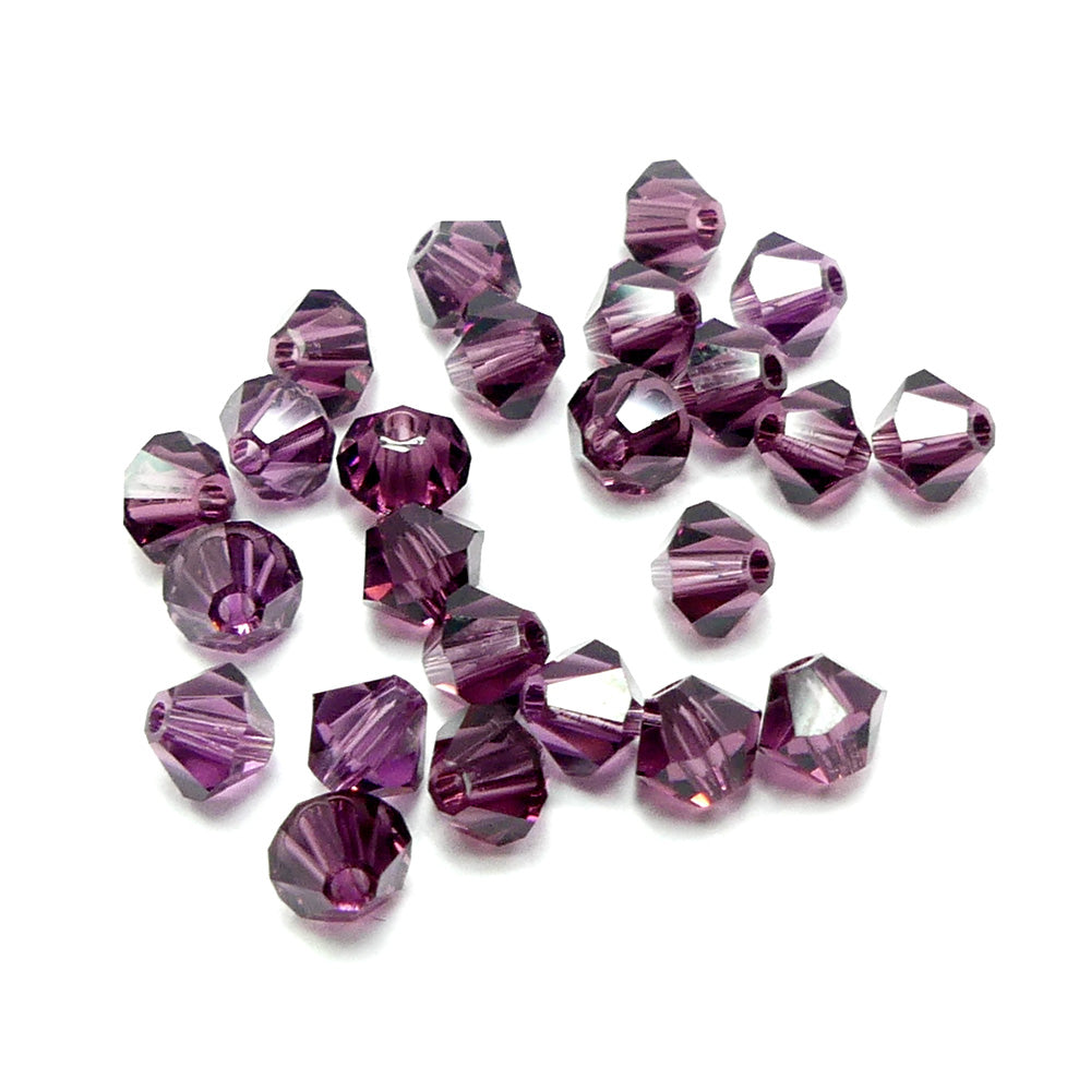 Bicone 4 - Amethyste (25 pces)