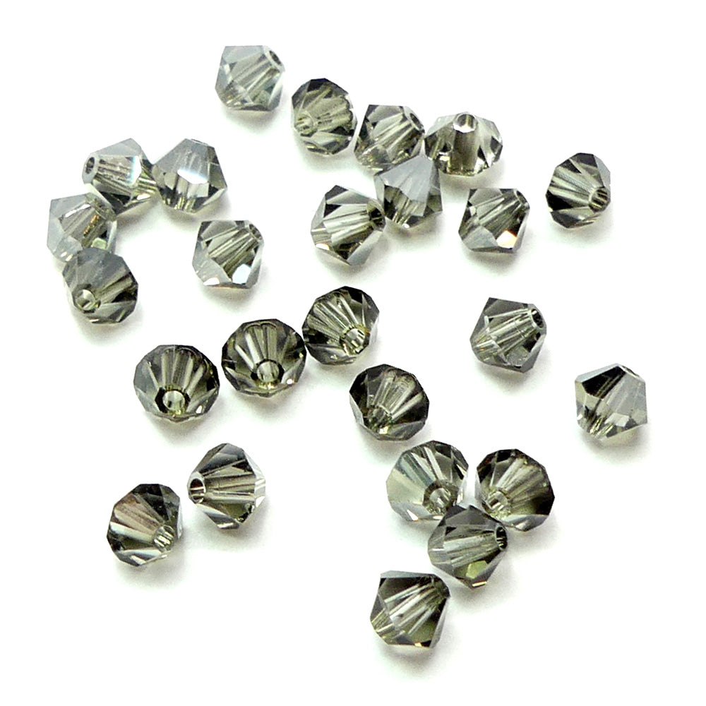 Bicone 4 - Diamant Noir Satin (25 pces)