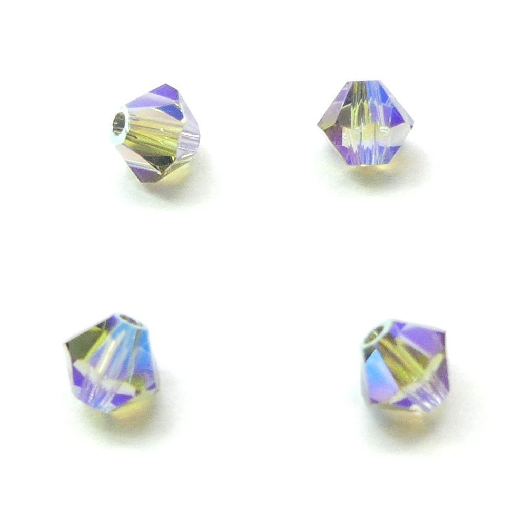 Bicone 4 - Diamant Noir AB2x (25 pces)