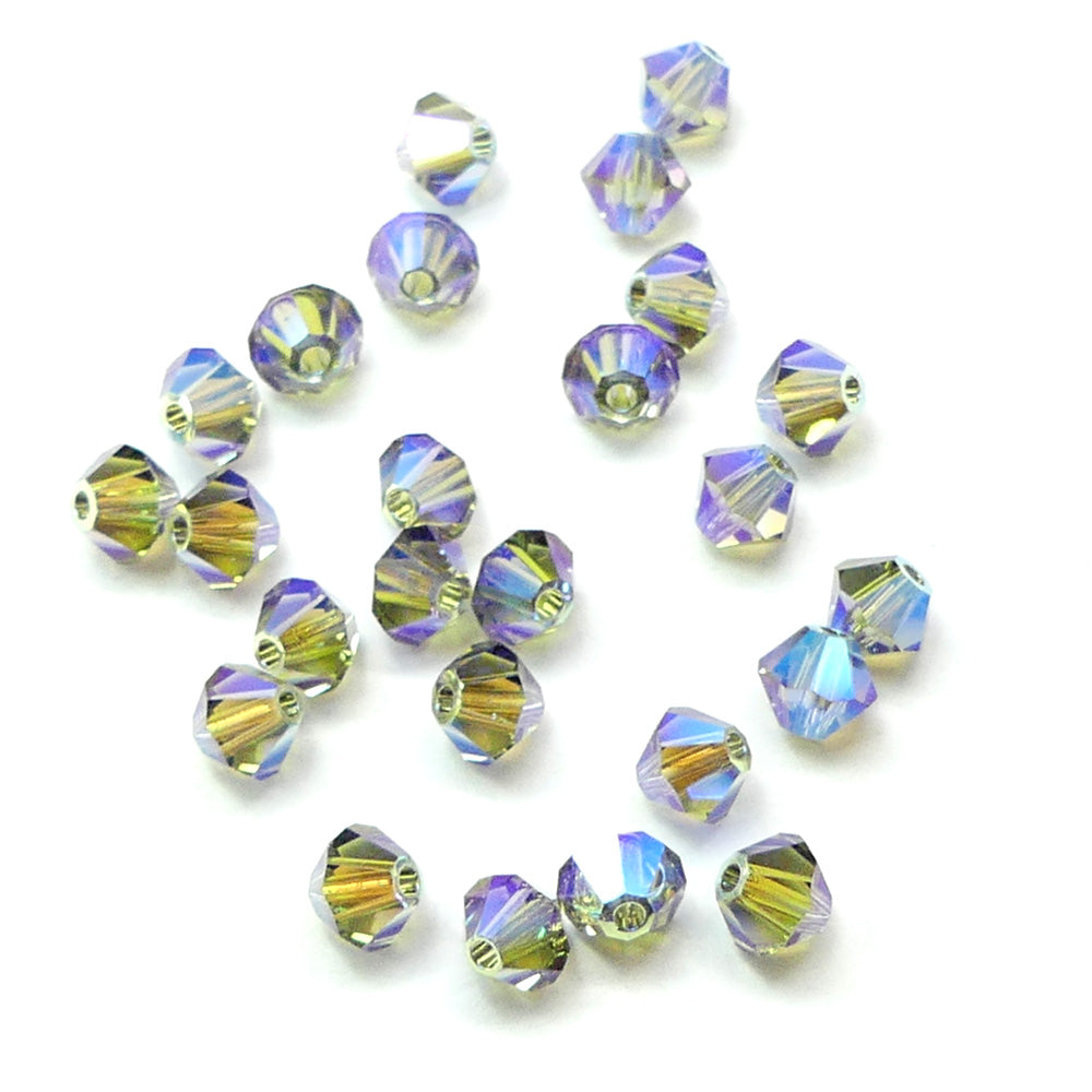 Bicone 4 - Diamant Noir AB2x (25 pces)