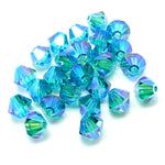Bicone 4 - Zircon bleu AB2x (25 pces)