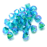 Bicone 4 - Zircon bleu AB2x (25 pces)