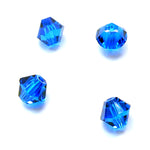 Bicone 4 - Bleu Capri (25 pces)