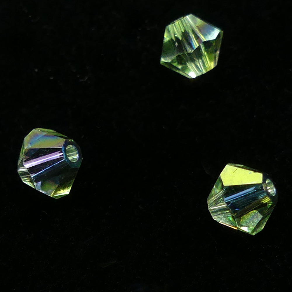 Bicone 4 - Chrysolite AB (25 pces)