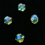 Bicone 4 - Chrysolite AB2x (25 pces)