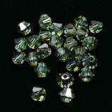 Bicone 4 - Chrysolite Satin (25 pces)