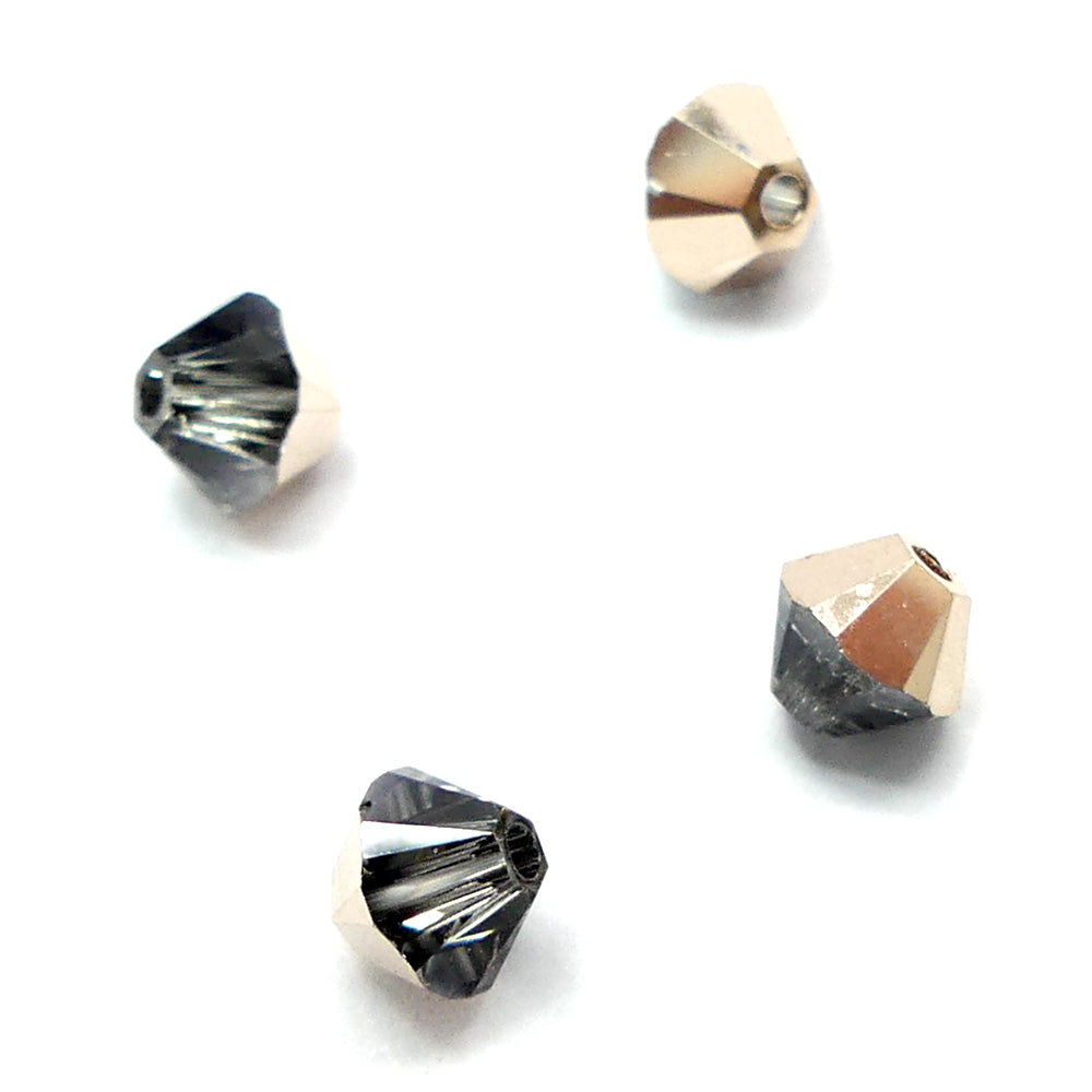 Bicone 4 - Cristal Or Rose  (25 pces)
