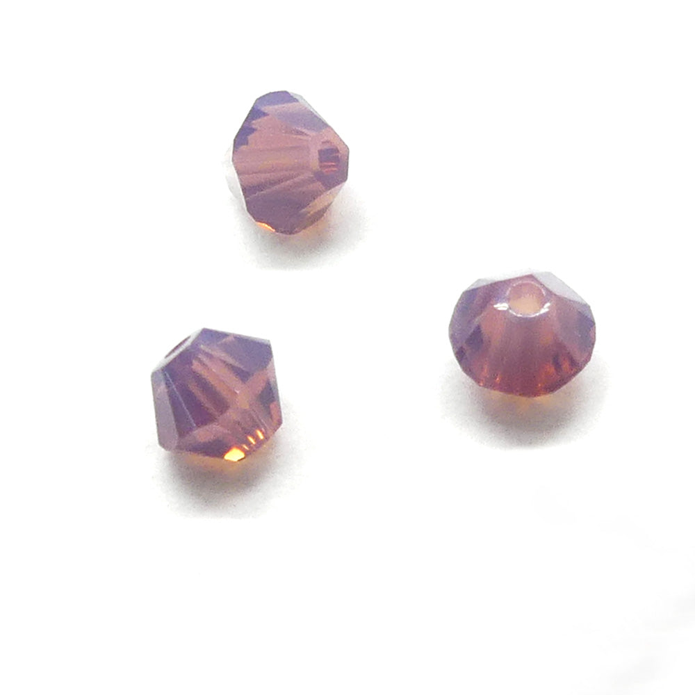 Bicone 4 - Opale Cyclamens (25 pces)