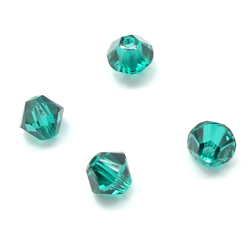 Bicone 4 - Émeraude (25 pces)