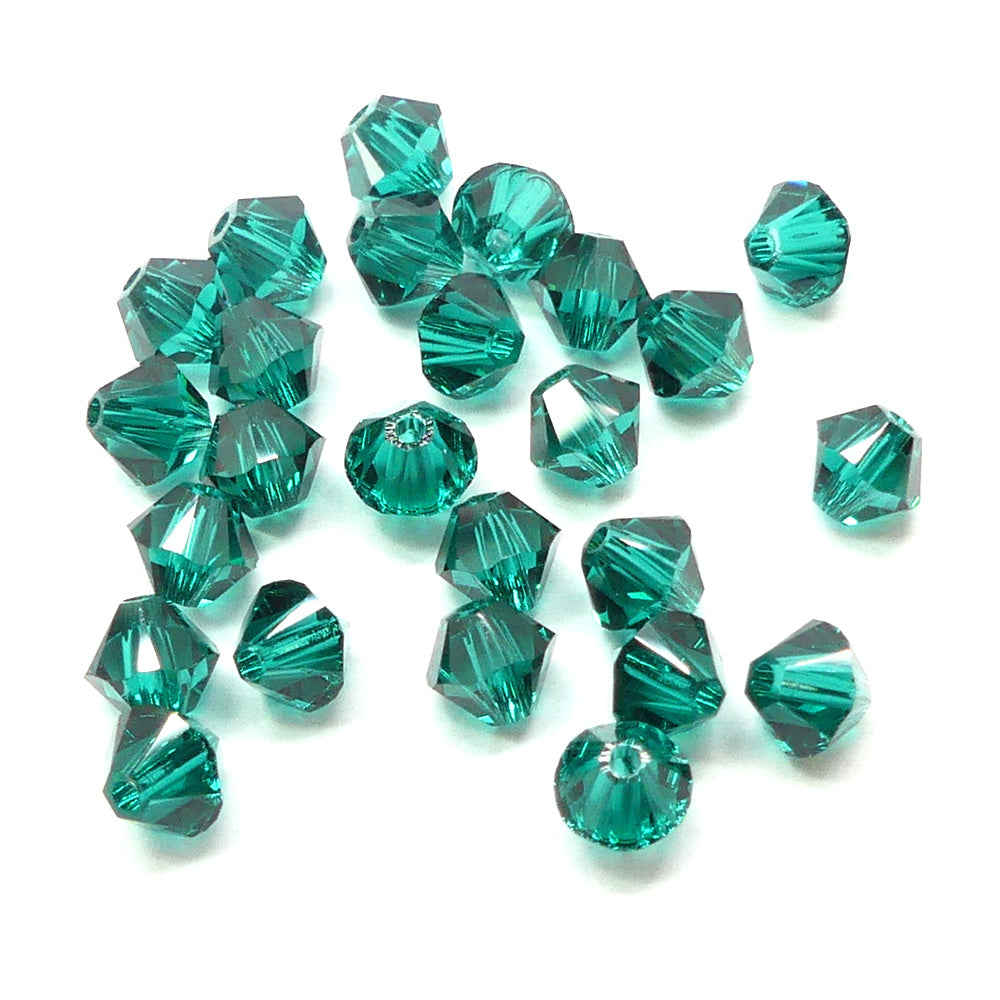 Bicone 4 - Émeraude (25 pces)