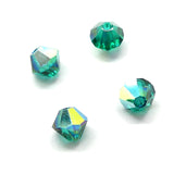 Bicone 4 - Émeraude AB (25 pces)