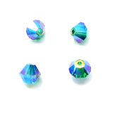 Bicone 4 - Émeraude AB2x (25 pces)