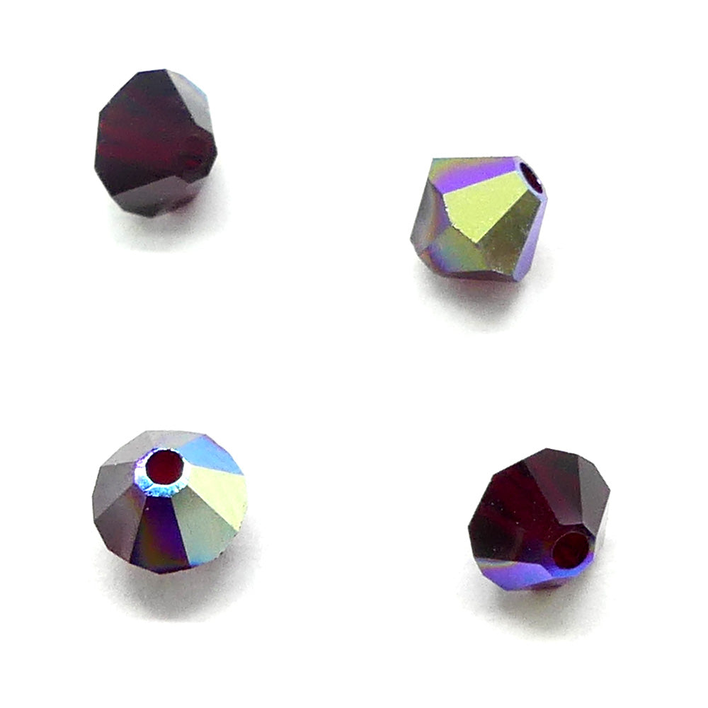 Bicone 4 - Grenat AB (25 pces)