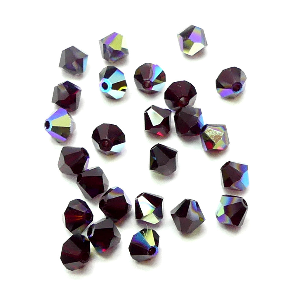 Bicone 4 - Grenat AB (25 pces)