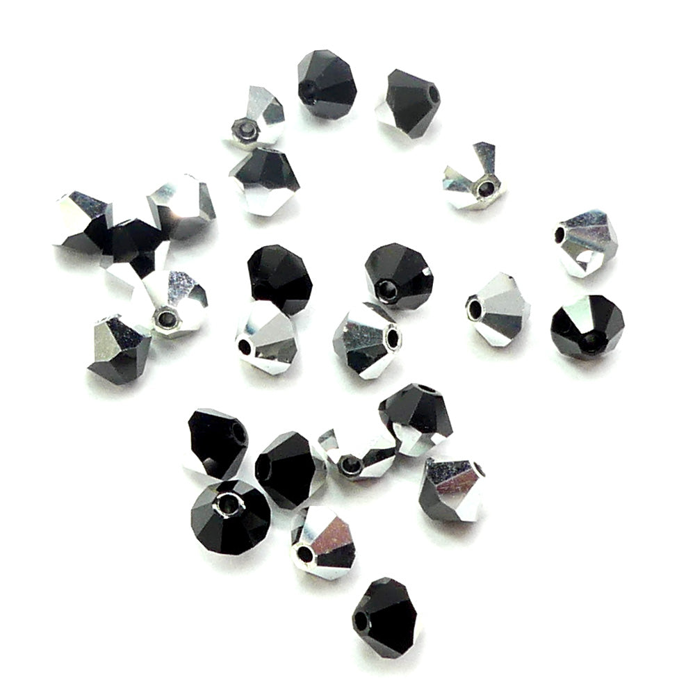 Bicone 4 - Jet CAL (25 pces)