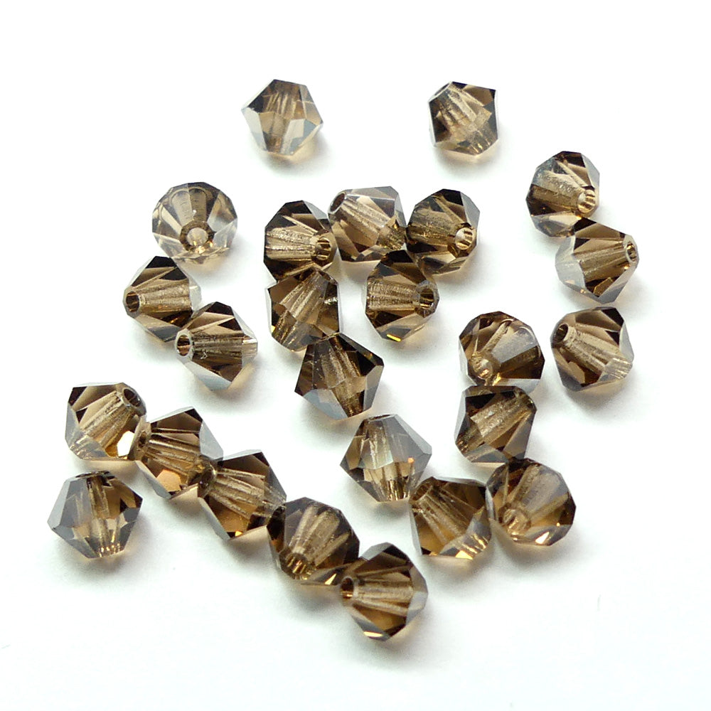 Bicone 4 - Topaze Couleur Claire Satin (25 pces)