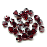 Bicone 4 - Siam Claire Satin 2x (25 pces)