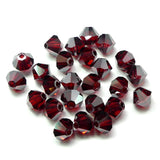 Bicone 4 - Siam Claire Satin 2x (25 pces)