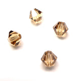 Bicone 4 - Topaze Fumée Claire (25 pces)