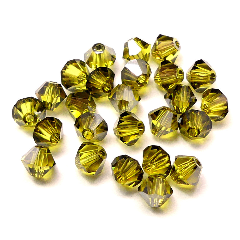 Bicone 4 - Topaze Satin Claire (25 pces)