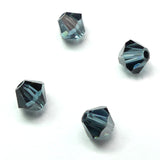 Bicone 4 - Bleu Montana Satin (25 pces)