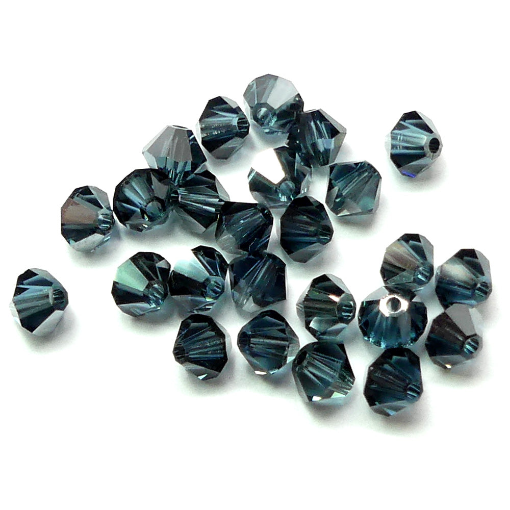 Bicone 4 - Bleu Montana Satin (25 pces)