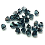 Bicone 4 - Bleu Montana Satin (25 pces)