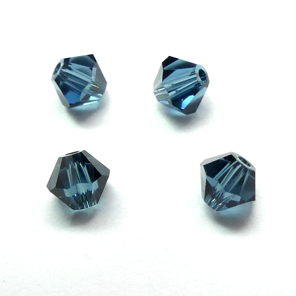 Bicone 4 - Bleu Montana  (25 pces)