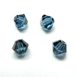 Bicone 4 - Bleu Montana  (25 pces)
