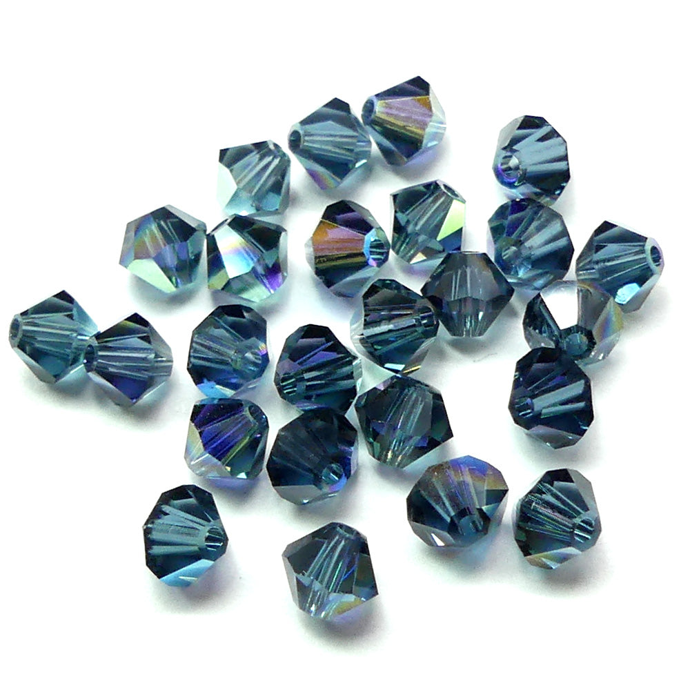 Bicone 4 - Bleu Montana AB (25 pces)