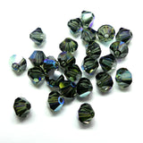 Bicone 4 - Morion AB (25 pces)